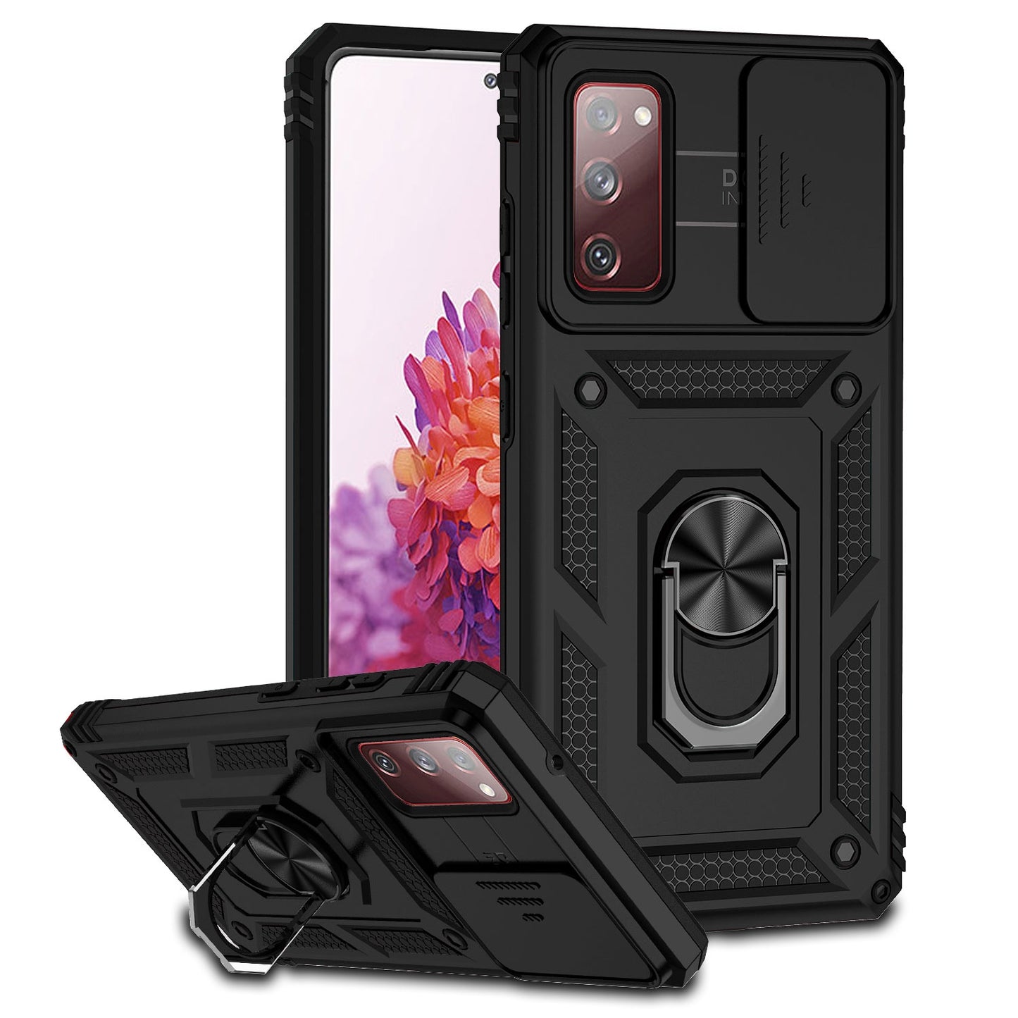 For-Samsung-Galaxy-S20-FE-Sliding-Camshield-Holder-Phone-Case(Black)