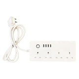 ZigBee 13A SM-SO301-K 4 Holes + 4 USB Multi-purpose Smart Power Strip, UK Plug