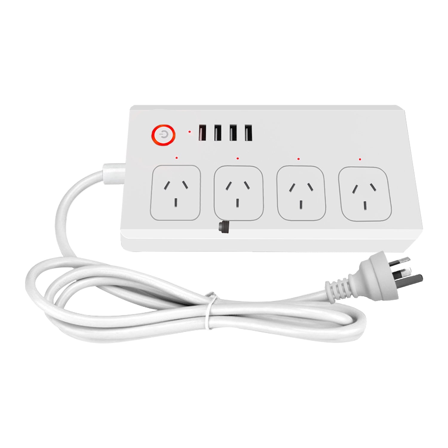 WiFi 10A SM-SO301-A 4 Holes + 4 USB 2000W Multi-purpose Smart Power Strip, AU Plug