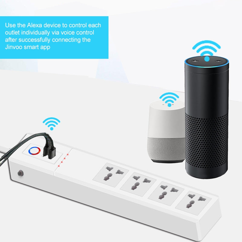 WiFi 16A SM-SO306-M 4 Holes + 2 USB Multi-purpose Smart Power Strip(AU Plug)