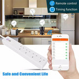 WiFi 10A SM-SO306-K 4 Holes + 2 USB Multi-purpose Smart Power Strip, UK Plug