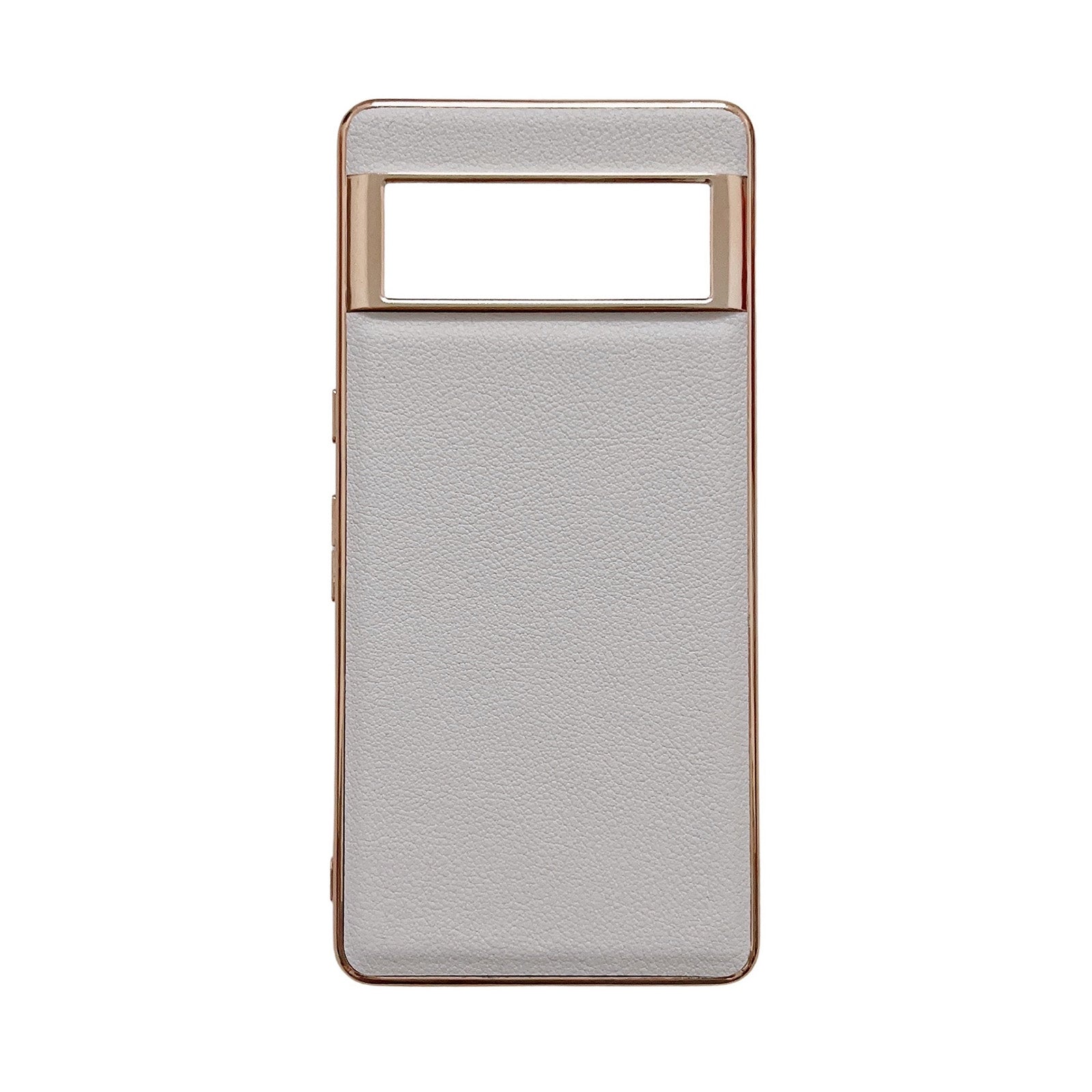 For-Google-Pixel-6-Pro-Waves-Series-Nano-Electroplating-Genuine-Leather-Phone-Case(Grey)