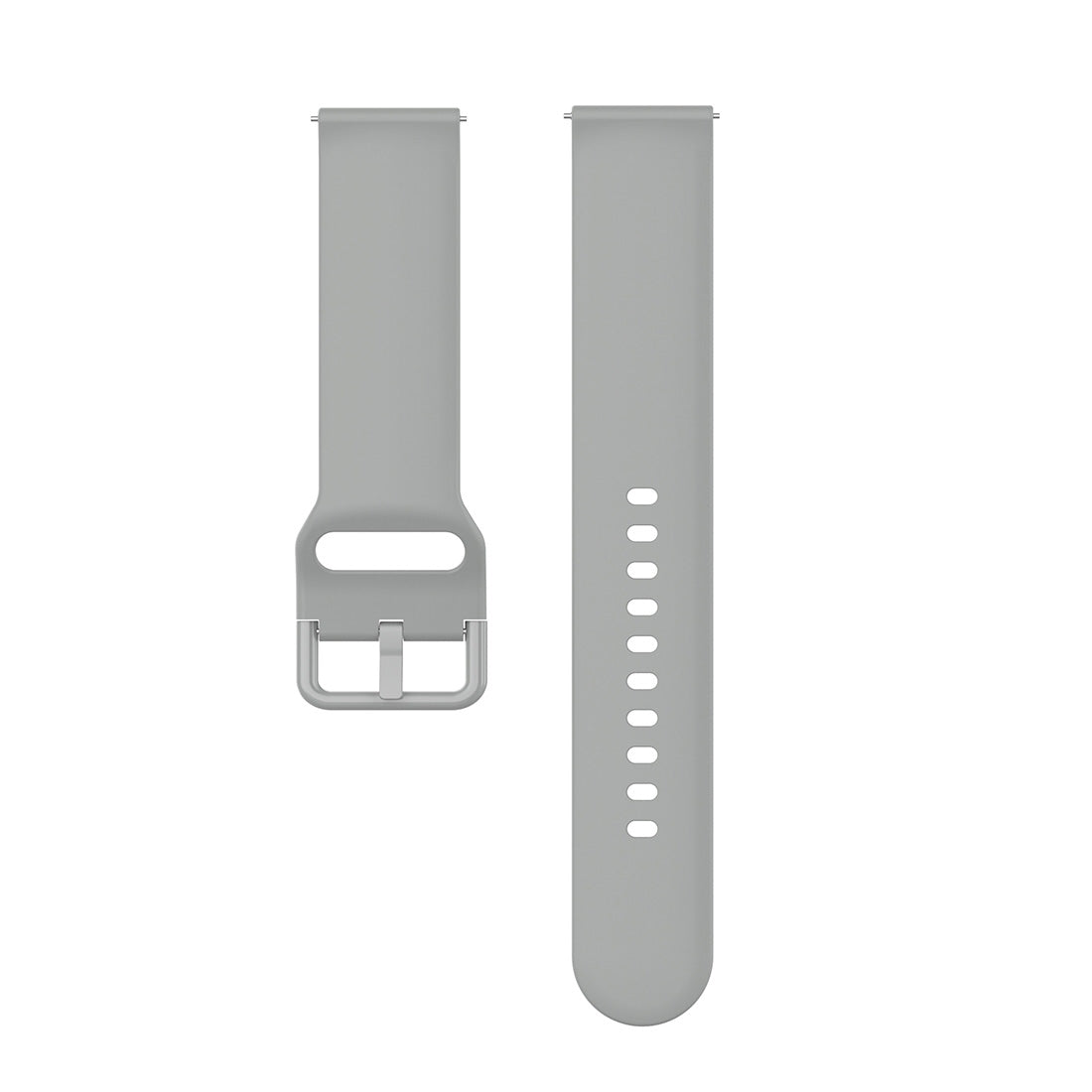 23mm-Color-Buckle-Silicone-Wrist-Strap-Watch-Band-for-Fitbit-Versa-2-/-Versa-/-Versa-Lite-/-Blaze,-Size:-L(Gray)
