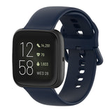23mm-Color-Buckle-Silicone-Wrist-Strap-Watch-Band-for-Fitbit-Versa-2-/-Versa-/-Versa-Lite-/-Blaze,-Size:-L(Midnight-Blue)