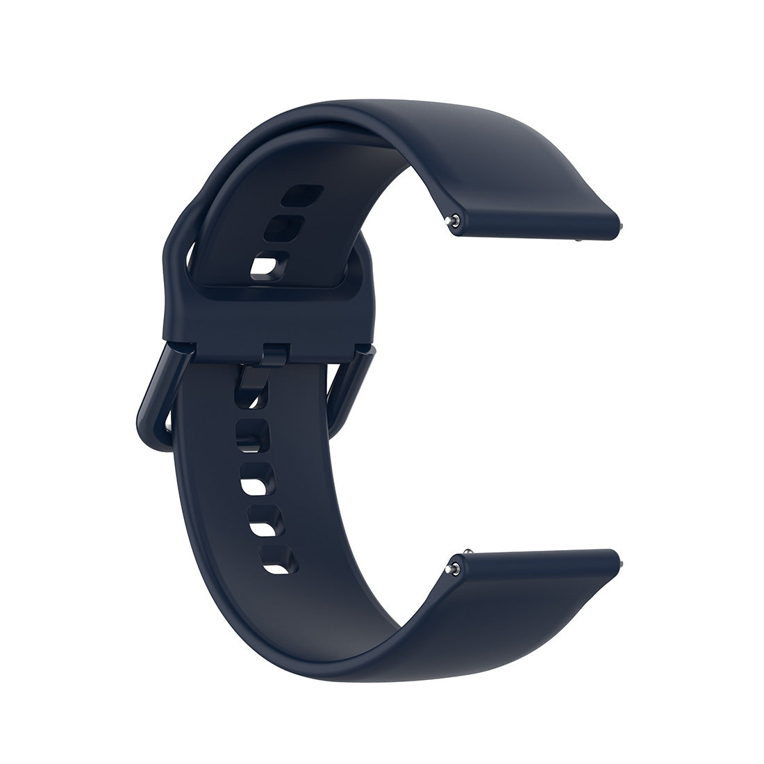 23mm-Color-Buckle-Silicone-Wrist-Strap-Watch-Band-for-Fitbit-Versa-2-/-Versa-/-Versa-Lite-/-Blaze,-Size:-L(Midnight-Blue)