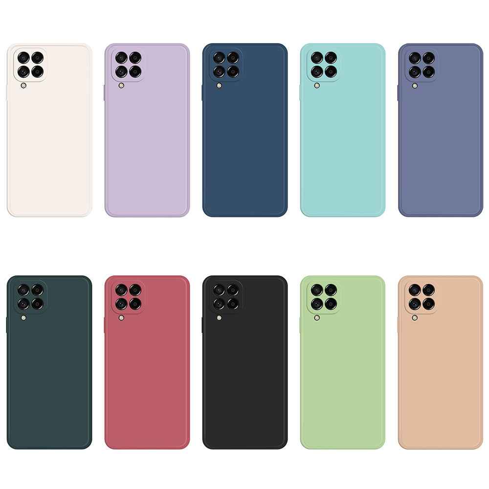 For-Samsung-Galaxy-M53-Imitation-Liquid-Silicone-Phone-Case(Purple)