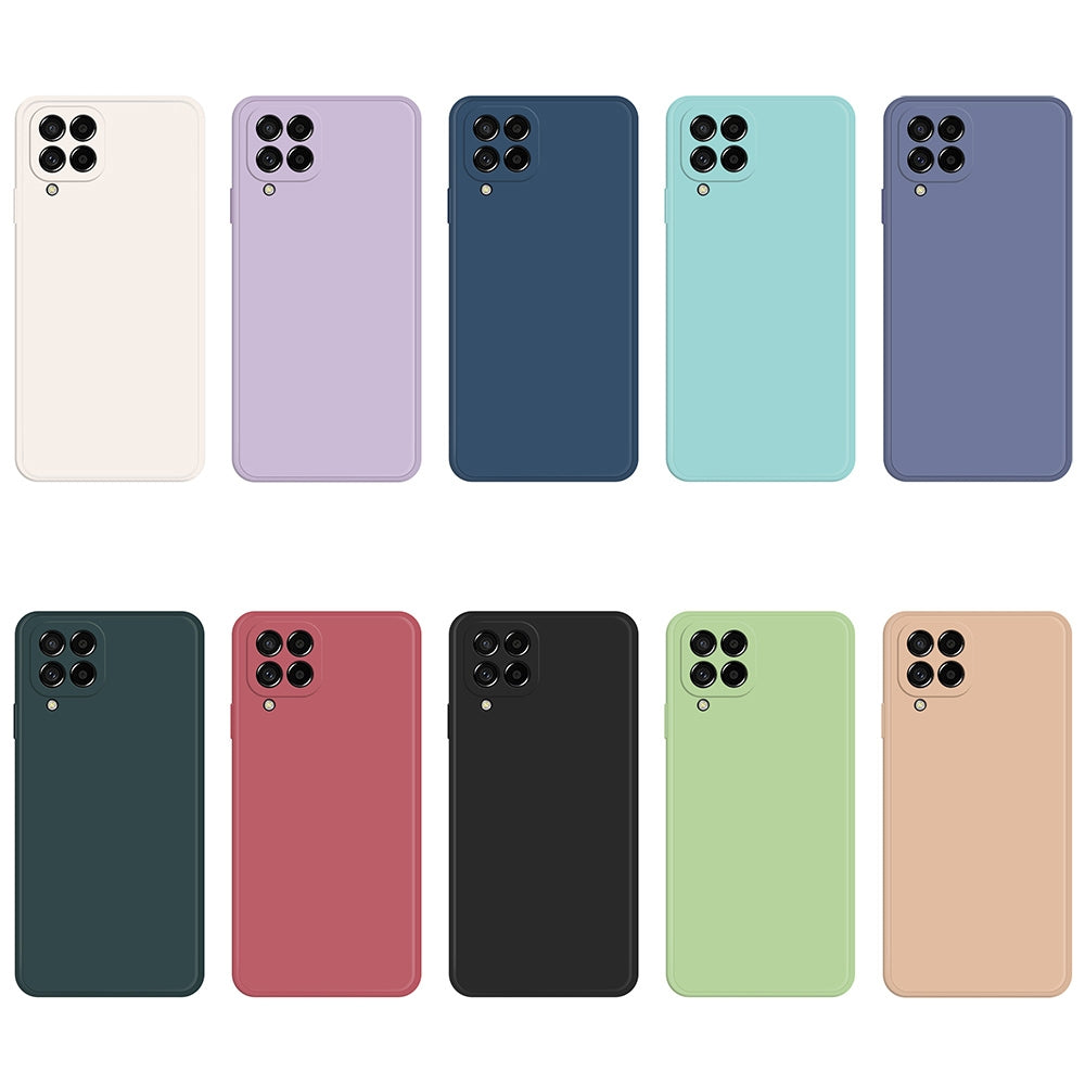 For-Samsung-Galaxy-M53-Imitation-Liquid-Silicone-Phone-Case(Purple)