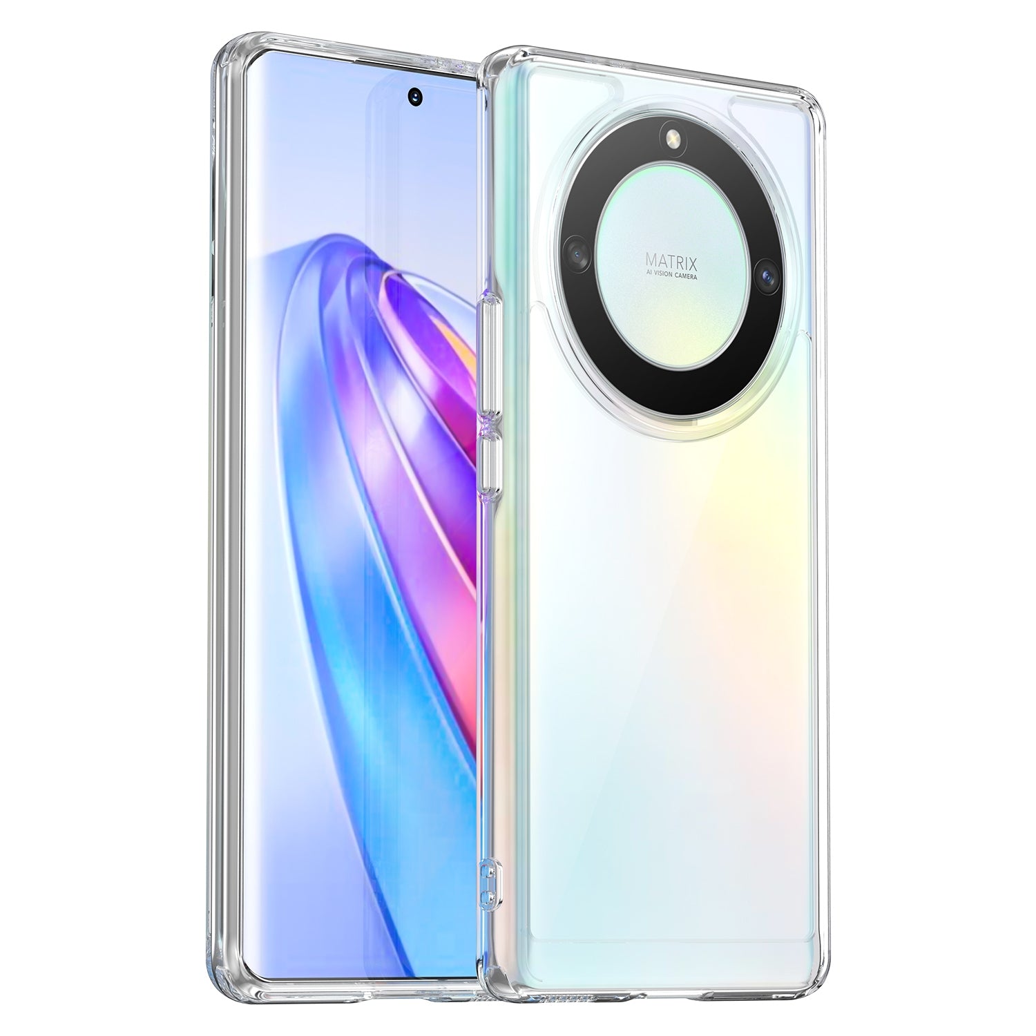 For-Honor-Magic5-Lite-Colorful-Series-Acrylic-+-TPU-Phone-Case(Transparent)