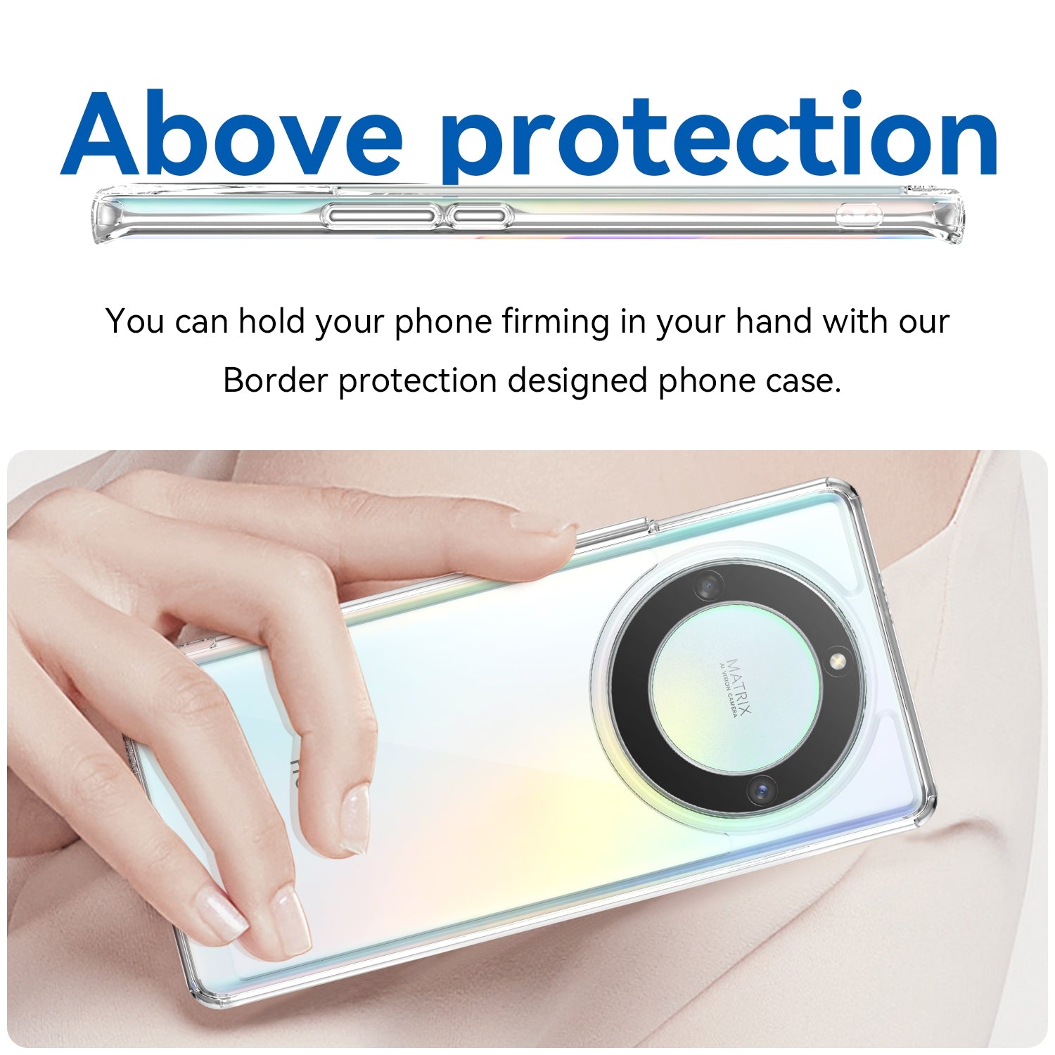 For-Honor-Magic5-Lite-Colorful-Series-Acrylic-+-TPU-Phone-Case(Transparent)