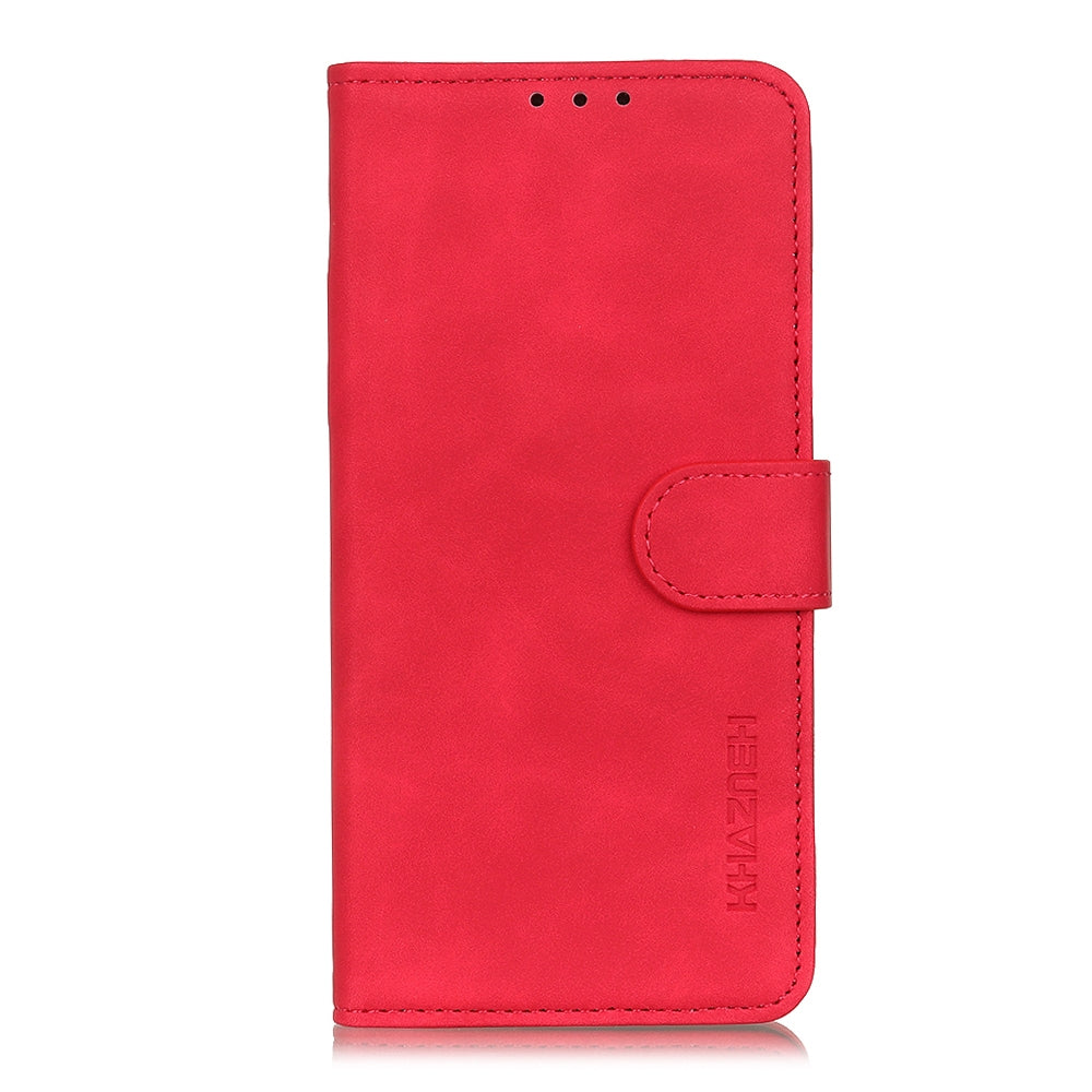 For-Google-Pixel-7a-KHAZNEH-Retro-Texture-Flip-Leather-Phone-Case(Red)