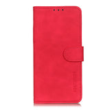 For-Google-Pixel-7a-KHAZNEH-Retro-Texture-Flip-Leather-Phone-Case(Red)