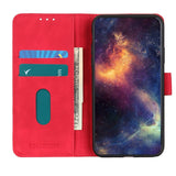 For-Google-Pixel-7a-KHAZNEH-Retro-Texture-Flip-Leather-Phone-Case(Red)