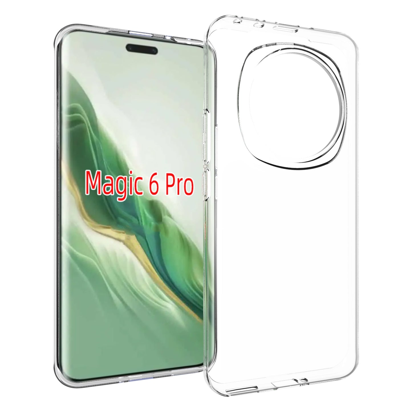 For-Honor-Magic6-Pro-5G-Waterproof-Texture-TPU-Phone-Case(Transparent)