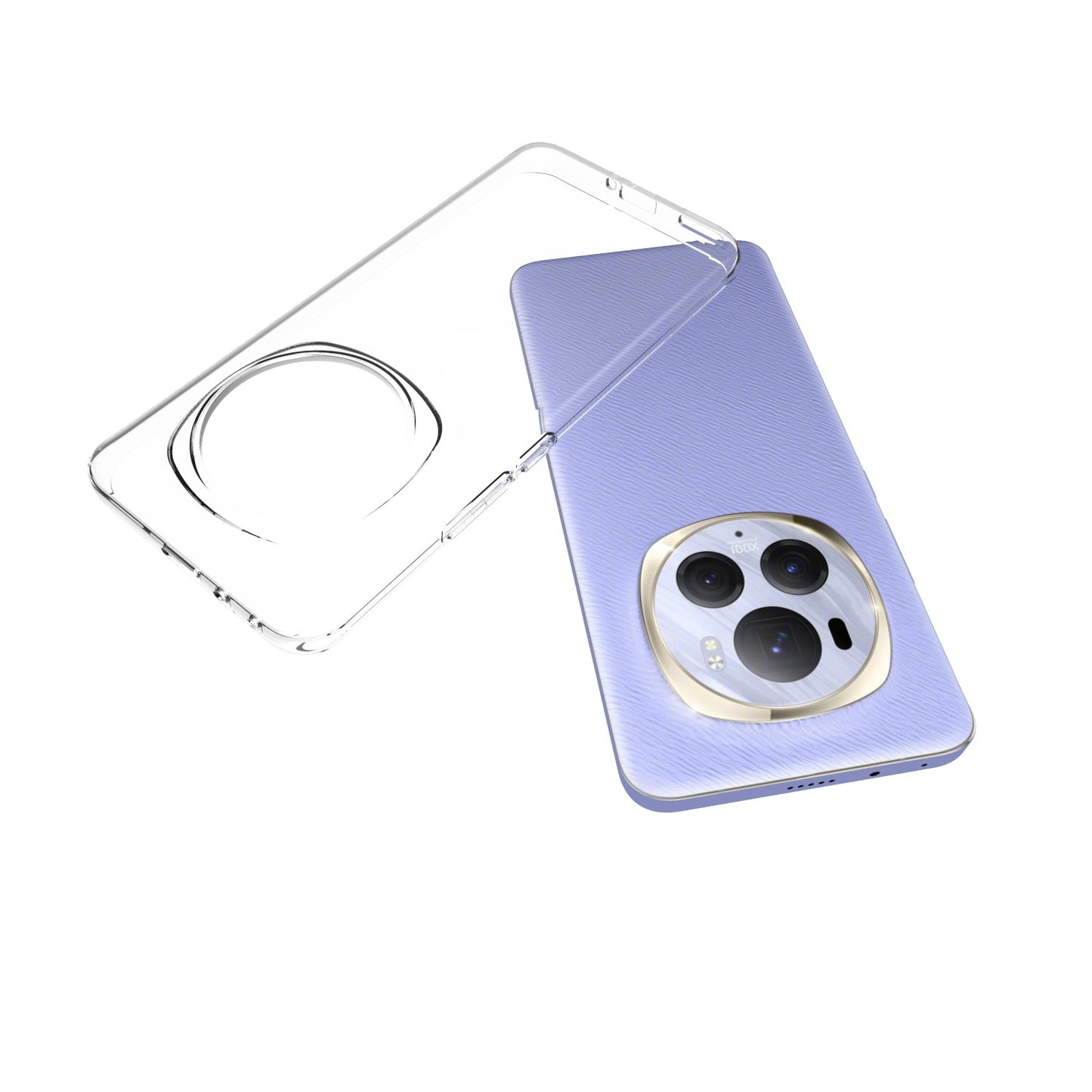 For-Honor-Magic6-Pro-5G-Waterproof-Texture-TPU-Phone-Case(Transparent)