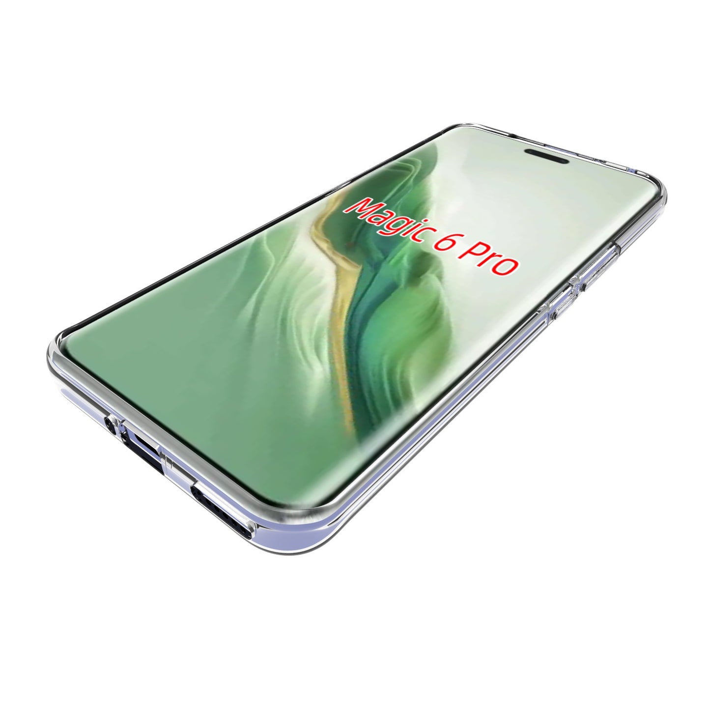 For-Honor-Magic6-Pro-5G-Waterproof-Texture-TPU-Phone-Case(Transparent)