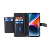 For-Samsung-Galaxy-M54-5G-Sheep-Texture-Cross-body-Zipper-Wallet-Leather-Phone-Case(Black)