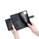 For-Samsung-Galaxy-M54-5G-Sheep-Texture-Cross-body-Zipper-Wallet-Leather-Phone-Case(Black)