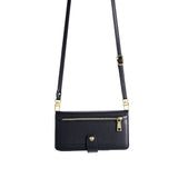 For-Samsung-Galaxy-M54-5G-Sheep-Texture-Cross-body-Zipper-Wallet-Leather-Phone-Case(Black)