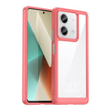 For-Xiaomi-Redmi-Note-13-5G-Colorful-Series-Acrylic-Hybrid-TPU-Phone-Case(Red)