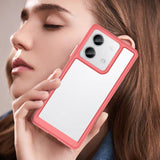For-Xiaomi-Redmi-Note-13-5G-Colorful-Series-Acrylic-Hybrid-TPU-Phone-Case(Red)