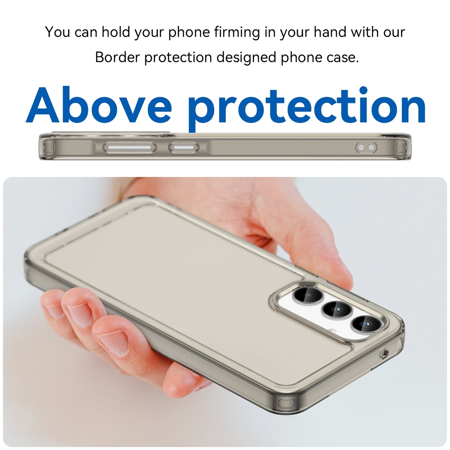 For-Samsung-Galaxy-A35-Candy-Series-TPU-Phone-Case(Transparent-Grey)