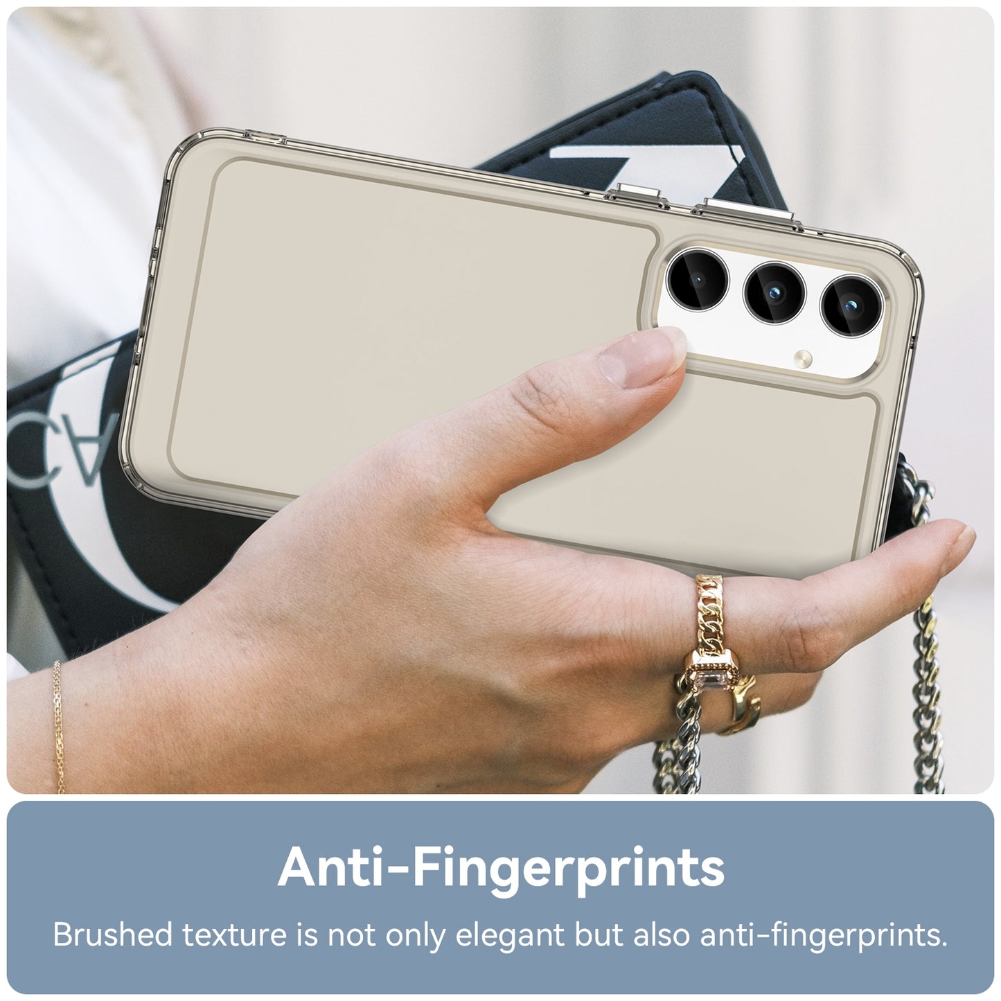 For-Samsung-Galaxy-A35-Candy-Series-TPU-Phone-Case(Transparent-Grey)