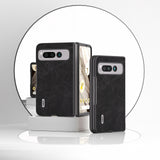 For-Google-Pixel-Fold-ABEEL-Dream-Litchi-Texture-PU-Phone-Case(Black)