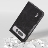 For-Google-Pixel-Fold-ABEEL-Dream-Litchi-Texture-PU-Phone-Case(Black)