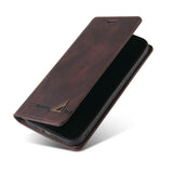 For-Samsung-Galaxy-S24-5G-Skin-Feel-Anti-theft-Brush-Horizontal-Flip-Leather-Case-with-Holder(Brown)