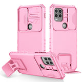 For-Motorola-Moto-G-Stylus-5G-Stereoscopic-Holder-Sliding-Camshield-Phone-Case(Pink)