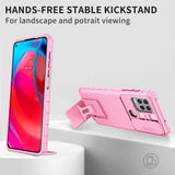 For-Motorola-Moto-G-Stylus-5G-Stereoscopic-Holder-Sliding-Camshield-Phone-Case(Pink)
