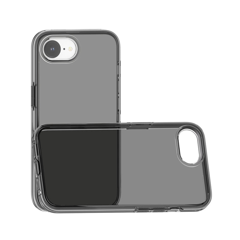For-iPhone-17e-/-16e-Shockproof-Terminator-Transparent-Phone-Case(Grey)