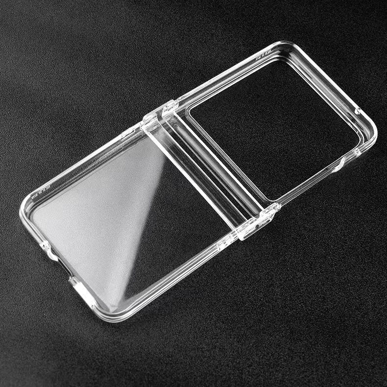 For-Motorola-Razr-40-Ultra-3-in-1-Full-Coverage-PC-Transparent-Shockproof-Protective-Phone-Case(Transparent)