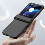 For-Motorola-Razr-40-Ultra-Skin-Feel-PC-Phone-Case-with-Hinge(Black)