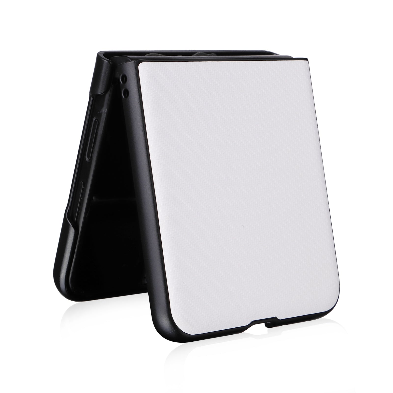 For-Motorola-Moto-Razr-50-Ultra-PU-Leather-PC-Phone-Case(White)