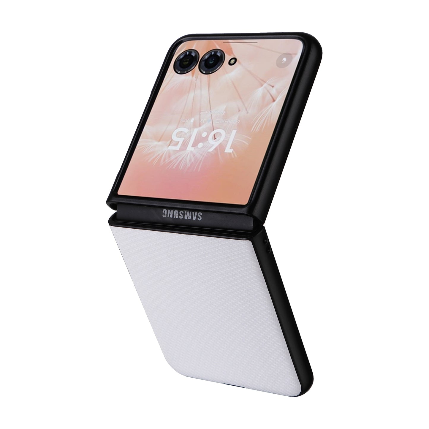 For-Motorola-Moto-Razr-50-Ultra-PU-Leather-PC-Phone-Case(White)