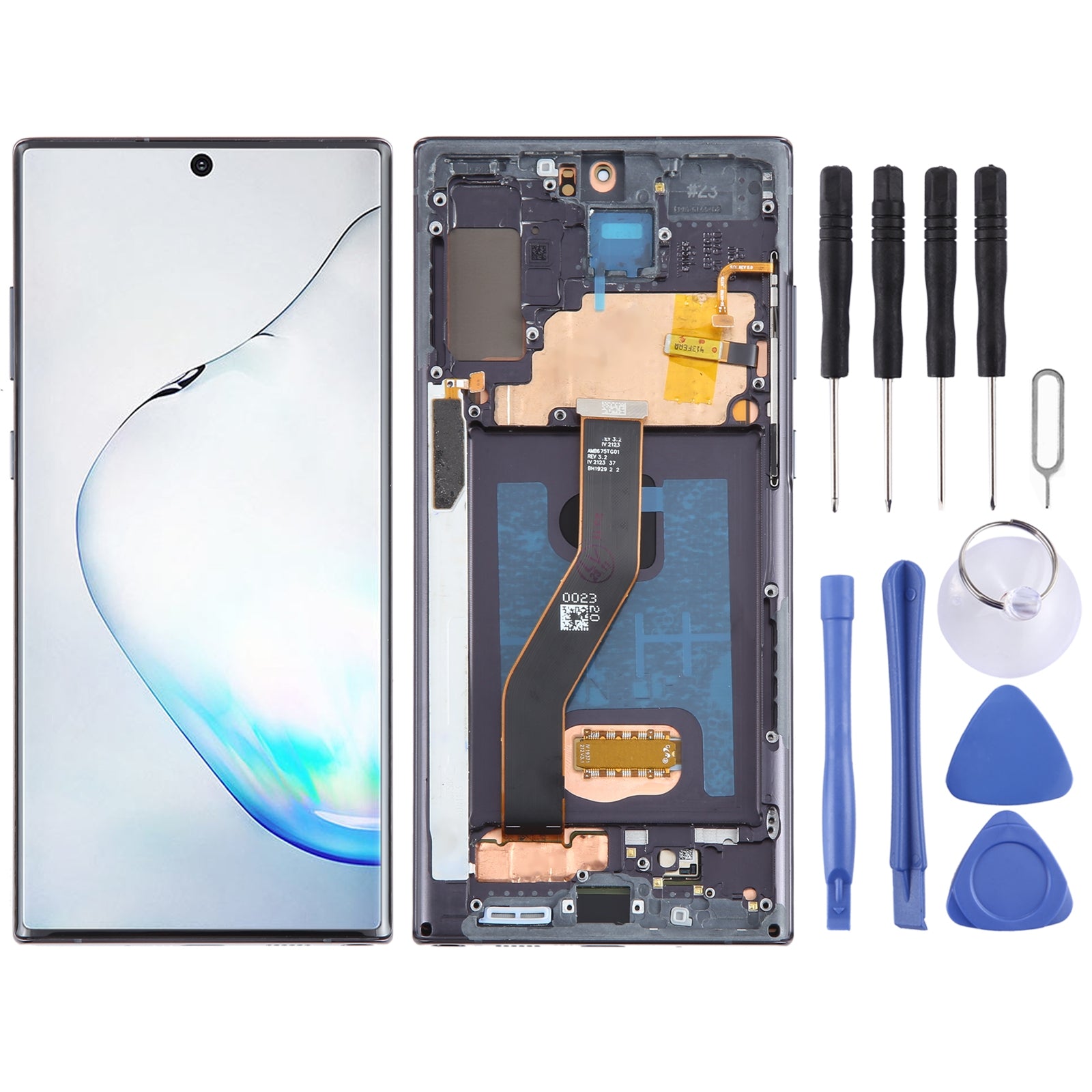 For-Samsung-Galaxy-Note10+-SM-N975-6.67-inch-OLED-LCD-Screen-Digitizer-Full-Assembly-with-Frame(Black)