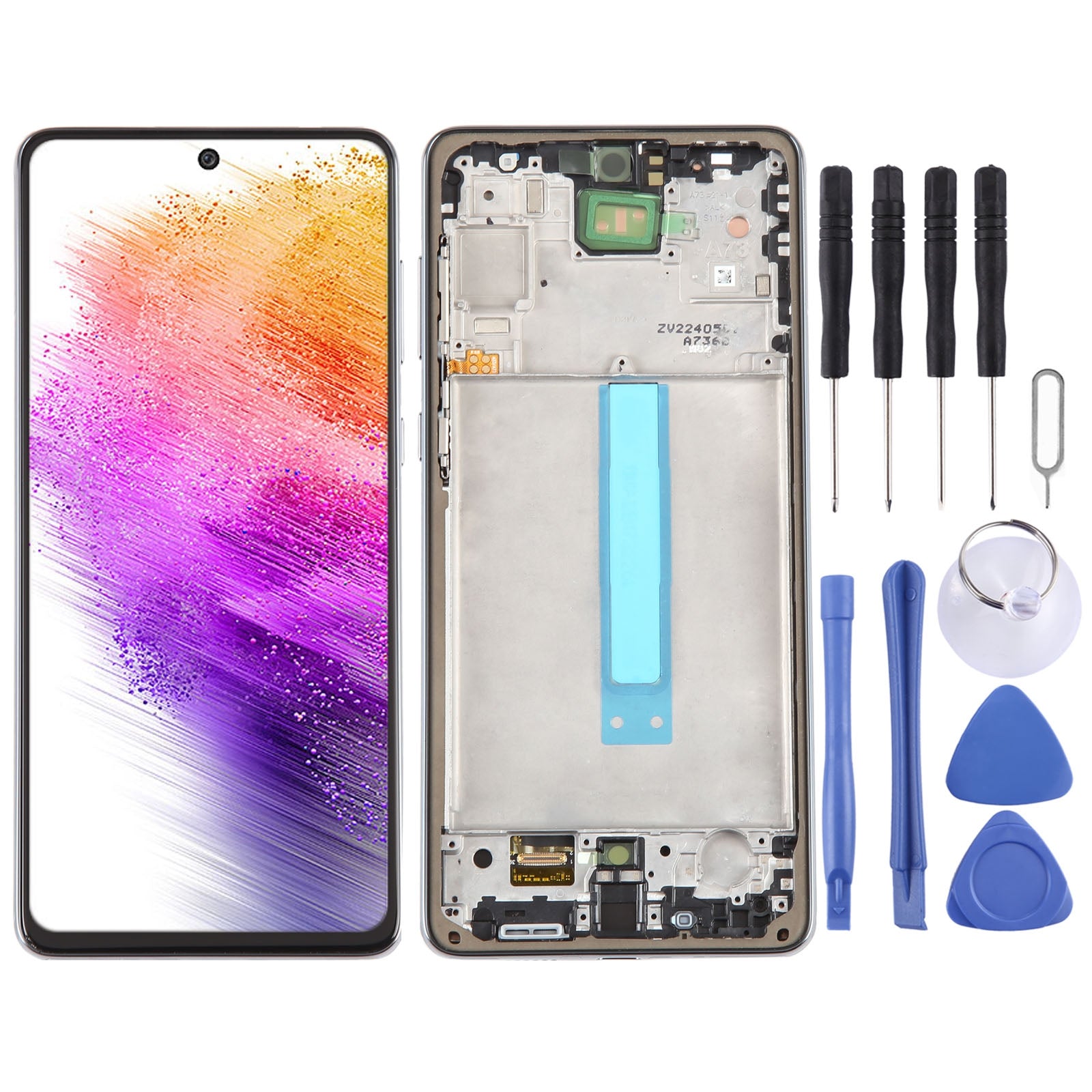 For-Samsung-Galaxy-A73-5G-SM-A736B-OLED-LCD-Screen-Digitizer-Full-Assembly-with-Frame(Black)