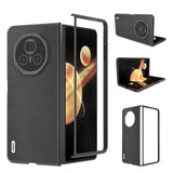 For-Honor-Magic-V3-ABEEL-Genuine-Leather-Xiaoya-Series-Phone-Case(Black)