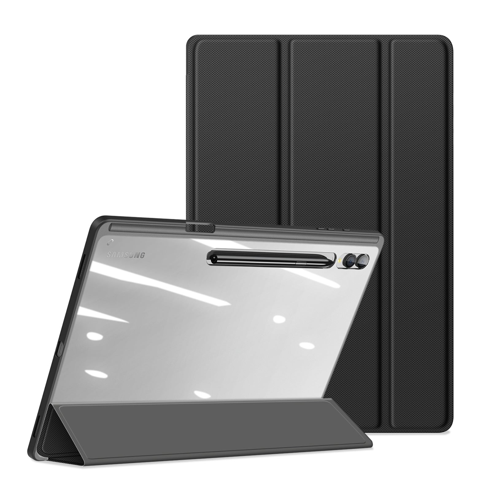 For-Samsung-Galaxy-Tab-S9-Ultra-DUX-DUCIS-TOBY-Series-Antiskid-Leather-Tablet-Case-with-Sleep-/-Wake-up-Function(Black)