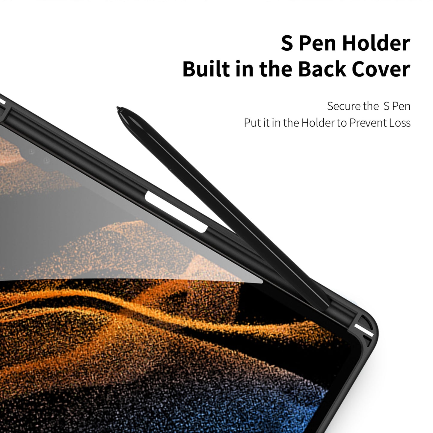 For-Samsung-Galaxy-Tab-S9-Ultra-DUX-DUCIS-TOBY-Series-Antiskid-Leather-Tablet-Case-with-Sleep-/-Wake-up-Function(Black)