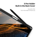 For-Samsung-Galaxy-Tab-S9-Ultra-DUX-DUCIS-TOBY-Series-Antiskid-Leather-Tablet-Case-with-Sleep-/-Wake-up-Function(Black)