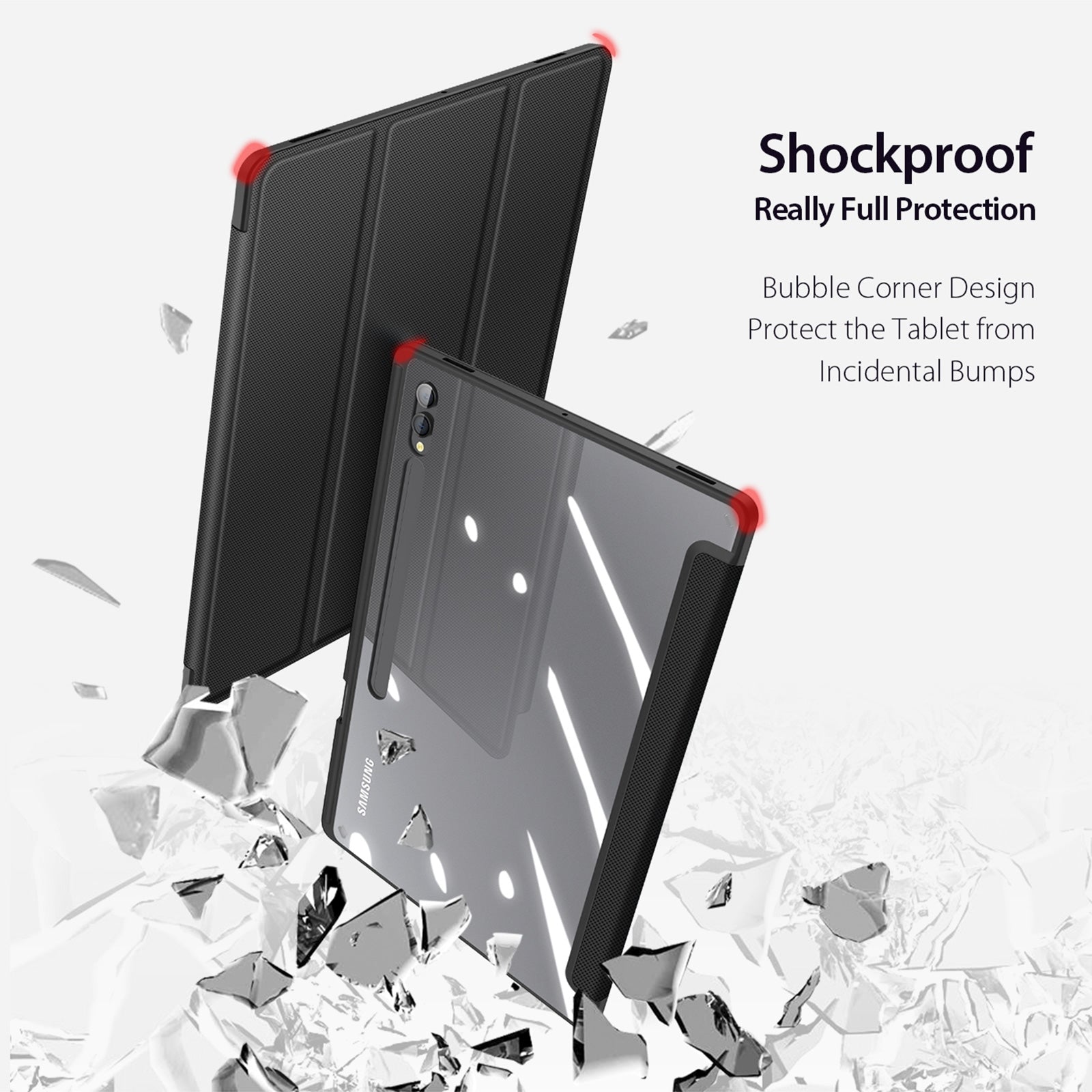 For-Samsung-Galaxy-Tab-S9-Ultra-DUX-DUCIS-TOBY-Series-Antiskid-Leather-Tablet-Case-with-Sleep-/-Wake-up-Function(Black)