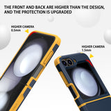 For-Samsung-Galaxy-Z-Flip6-/-Flip7-FE-SGP-Armor-2-in-1-Color-Contrast-TPU-Hybrid-PC-Phone-Case(Blue)