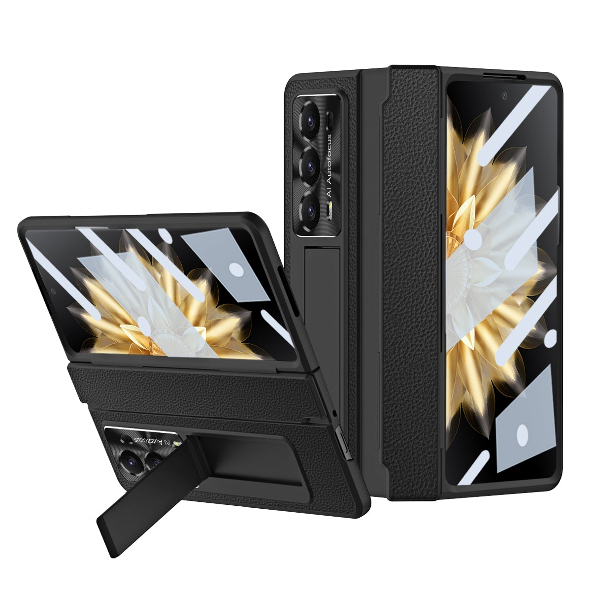 For-Honor-Magic-V2-Shield-Series-Integrated-Folding-Phone-Case(Black)