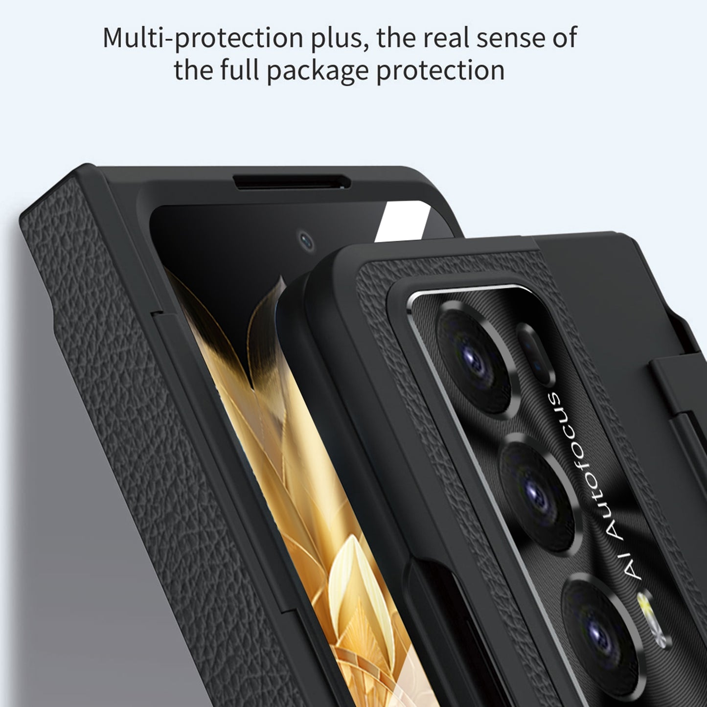 For-Honor-Magic-V2-Shield-Series-Integrated-Folding-Phone-Case(Black)