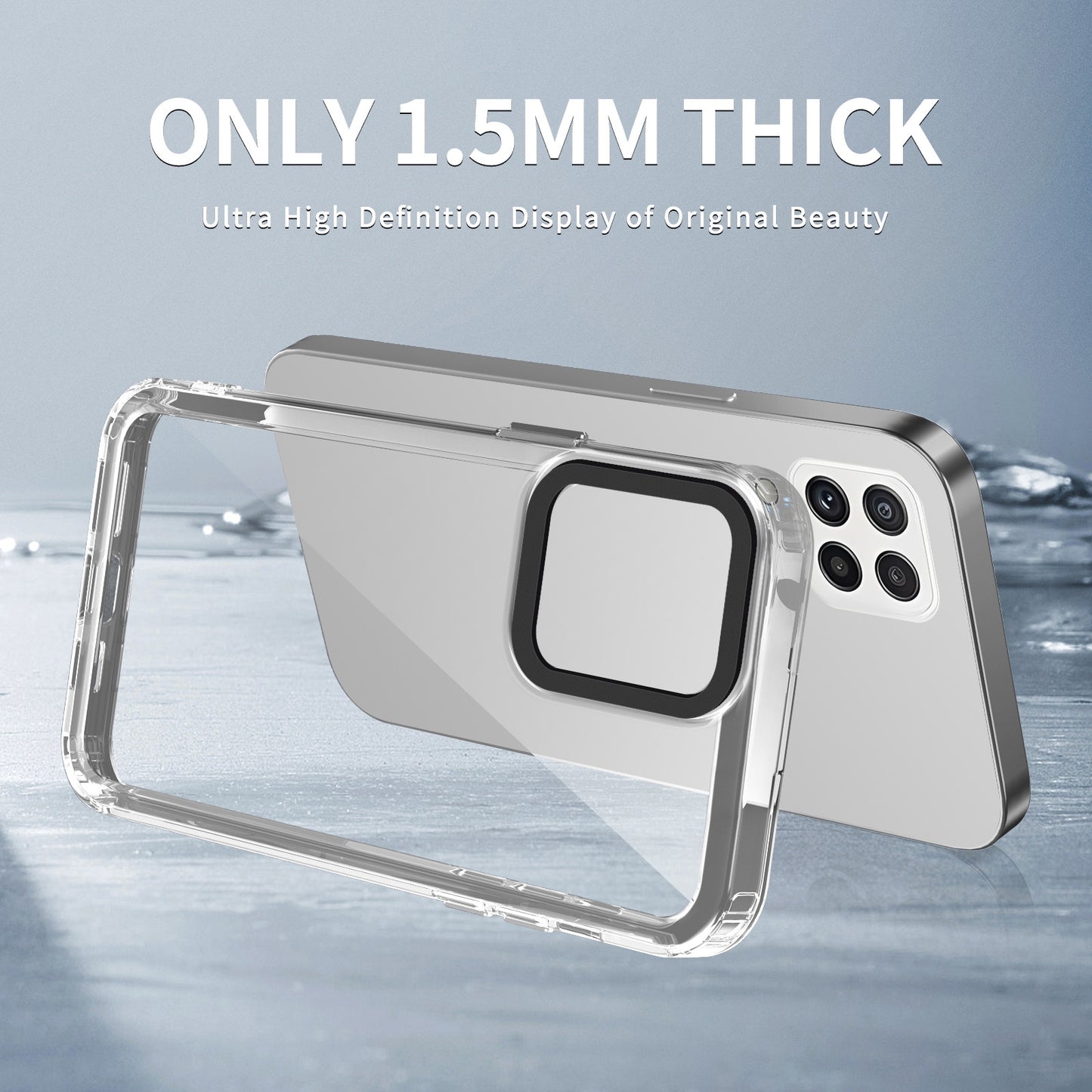 For-Samsung-Galaxy-A22-4G-Transparent-Acrylic-+-TPU-Shockproof-Phone-Case(Transparent)