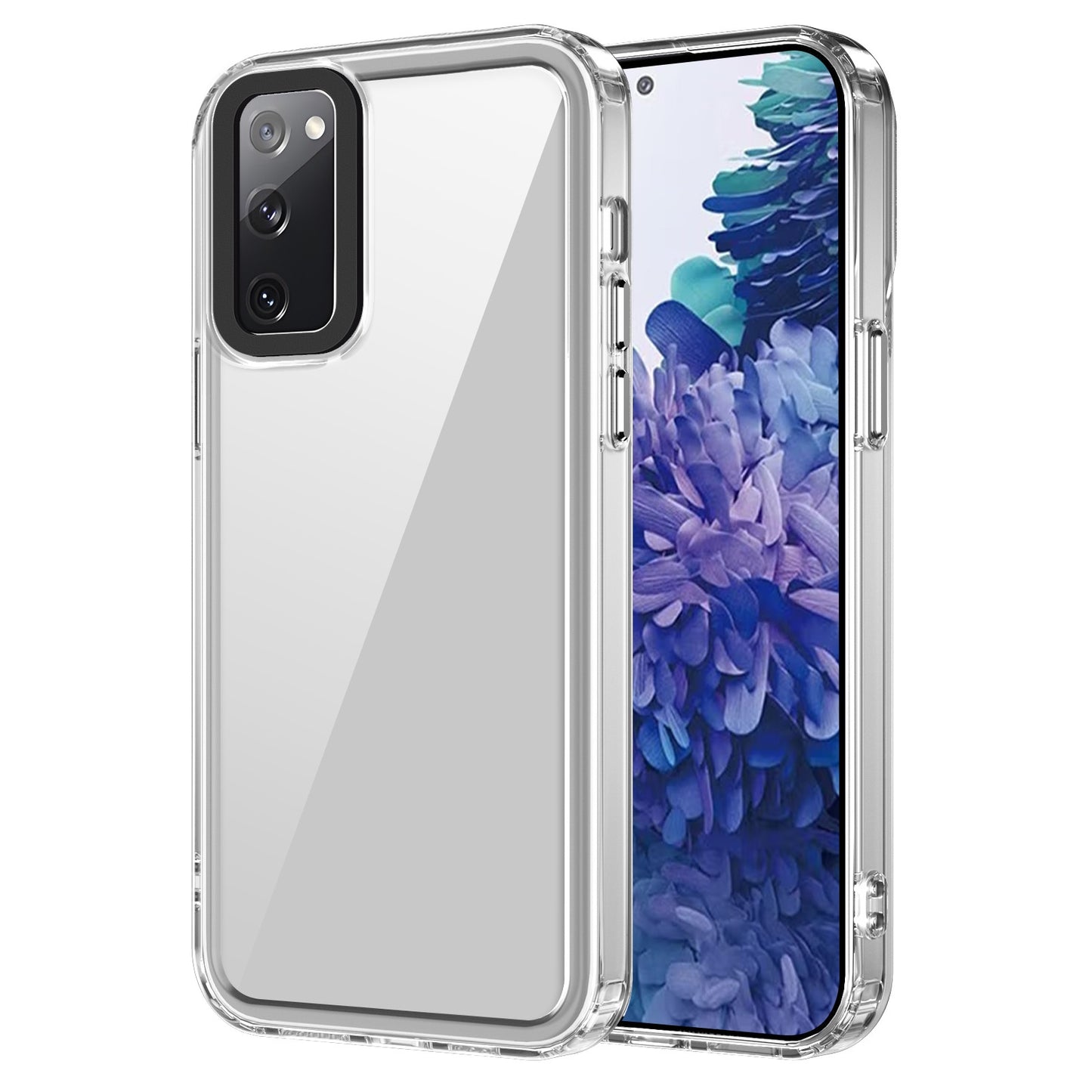 For-Samsung-Galaxy-S20-FE-Transparent-Acrylic-+-TPU-Shockproof-Phone-Case(Transparent)