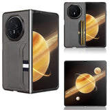 For-Honor-Magic-V3-Litchi-Texture-Card-Slot-Phone-Case(Grey)
