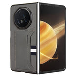 For-Honor-Magic-V3-Litchi-Texture-Card-Slot-Phone-Case(Grey)